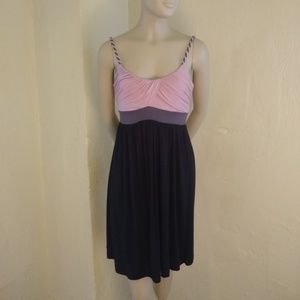 Vanity Knee Length Dress; Pink,Gray, Black: Small